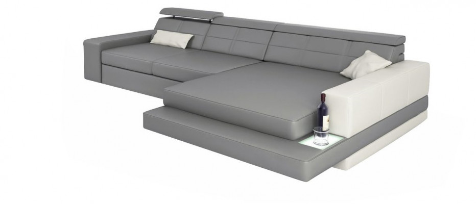 XXL Couch Corner Sofa Leather Living Landscape Sofa Design Modern Sofa L-Shape