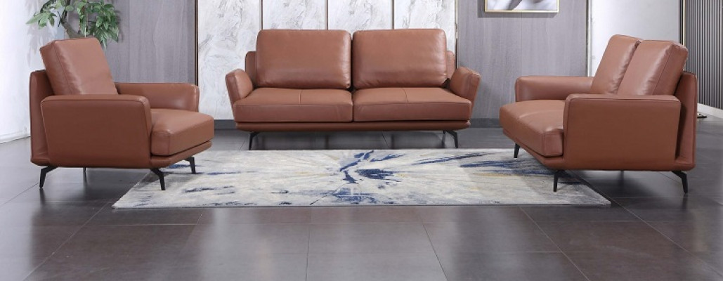 Living room upholstered furniture leather sofa sofa set 3+2+1 seater modern sofa couch