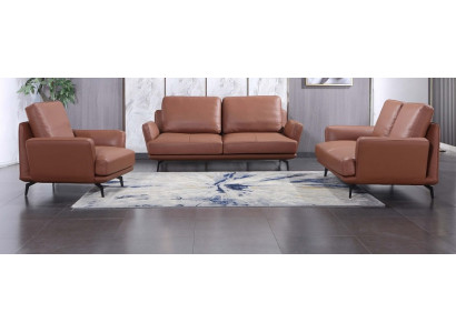 Living room upholstered furniture leather sofa sofa set 3+2+1 seater modern sofa couch