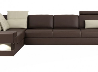 Living room brown furniture textile sofas corner sofa L-shaped couch upholstered furniture sofa bed