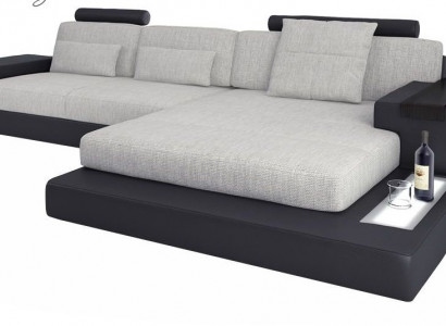 Fabric L-shaped couch living room sectional modern design textile large sofa modern