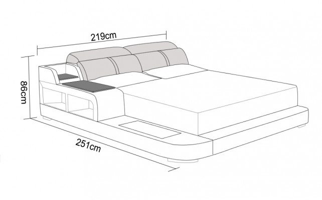 Waterbed Hotel Double Bed Complete Beds Leather Bed Water + USB Upholstered Bed