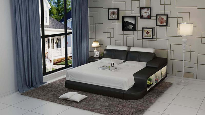 Waterbed Hotel Double Bed Complete Leather Bed Upholstered Bed Water LB8810