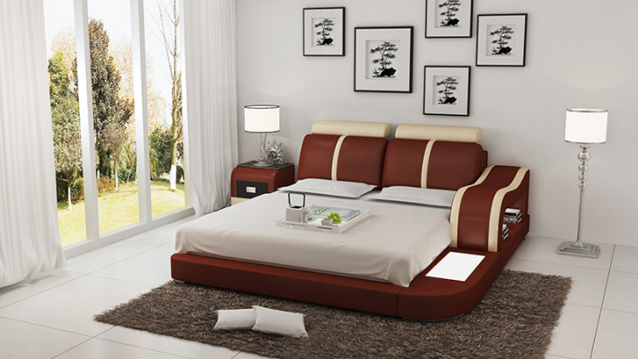 Waterbed Hotel Double Bed Beds Complete Leather Bed Upholstered Bed Water LB8811