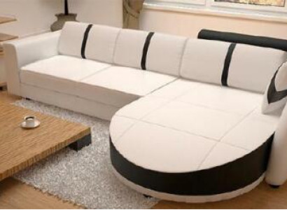 LEATHER SOFA CORNER SOFA WITH BED FUNCTION DESIGNER SOFA SLEEPER SOFA LEATHER CORNER COUCH with USB