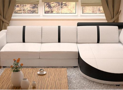 Designer sofa, sleeper sofa, leather corner couch, new leather sofa corner sofa with bed function.