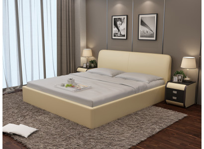 Water bed hotel double bed full beds leather bed, upholstered water bed LB8836
