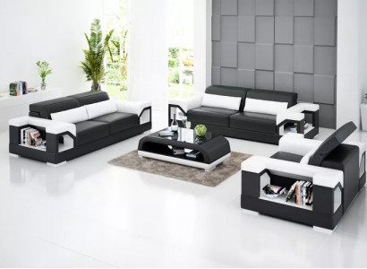 Sofa set 321 seater coffee table living landscape leather sofa modern sofa couch