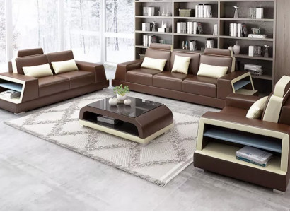 Sofa set 321 seater coffee table leather sofa modern sofa couch living room landscape