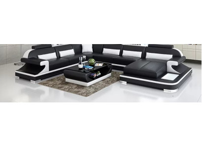 Living room corner sofa U-shape modern sofa leather sofa corner suite upholstered couches