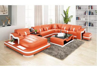 Design U-shaped corner sofa living landscape designer sofa leather sofa corner set upholstery