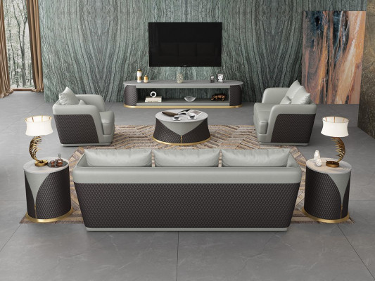 Upholstery Exclusive Designer Furniture 3+2 Seater Couch Set 2pc Living Landscape