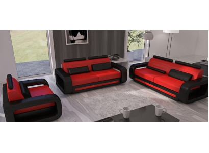 Sofa set Sofa Couch Upholstery Leather Couches Sofas 3+2+1 Davos Set New Set