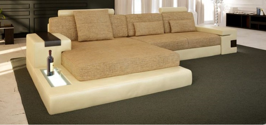 L-shape sofa couch design couch fabric modern upholstered living area corner sofa new