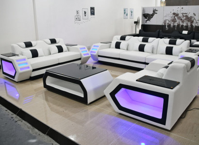 Sofa set white couch set 3-2-1 seater upholstered corner suites living room sofas