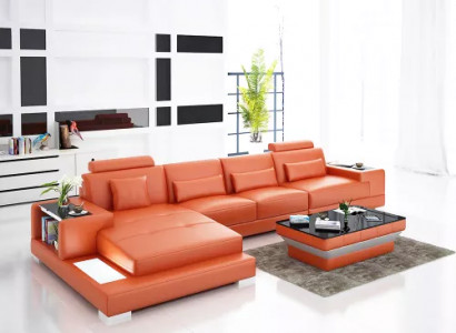 Upholstered Corner Sofa Living Landscape Designer Sofa Corner Sofa L-Shaped Corner Sofa Leather Sofa