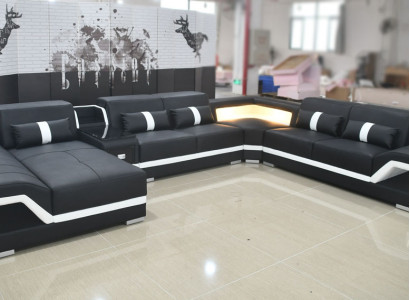 Modern corner sofa couch upholstered corner suite leather sofa seating area sofa living room new