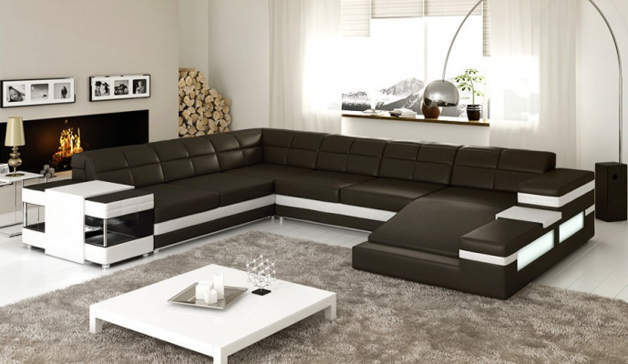 Designer sofa, sofa landscape, corner sofa, sofa landscape, upholstered couch, new