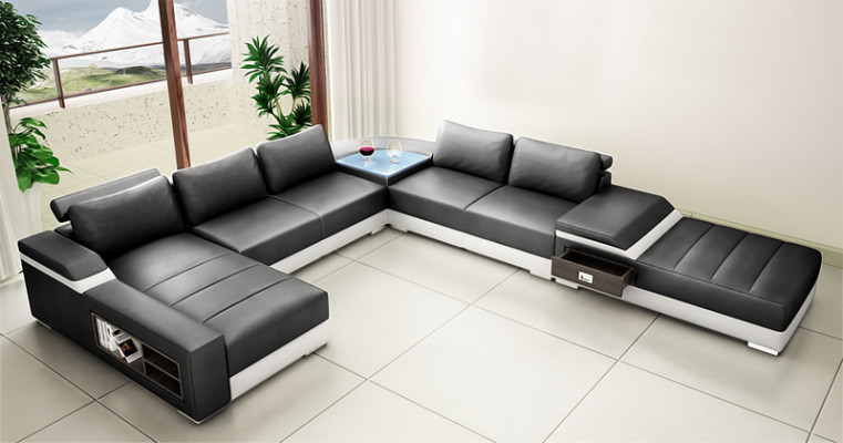 Designer comfort U-shaped corner sofa with excellent upholstery