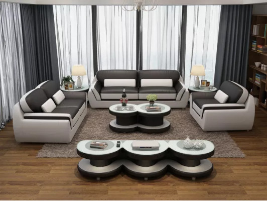 Designer sofa leather sofa suite 3-2-1 seater modern sofa living landscape
