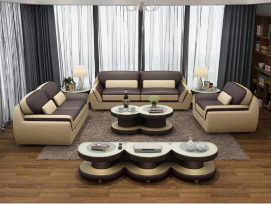 Designer sofa leather sofa suite 3-2-1 seater modern sofa living landscape
