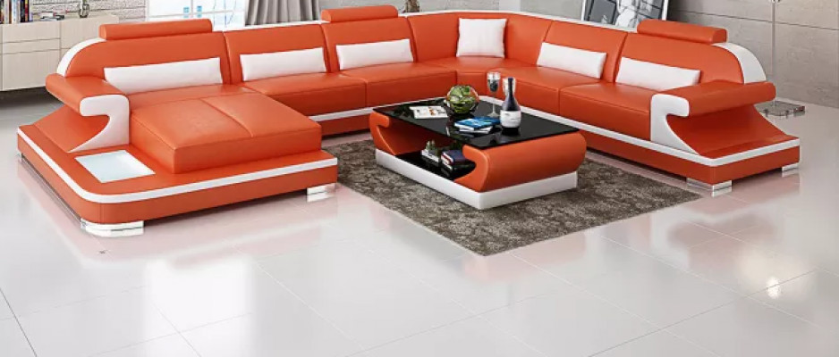 Corner sofa living area corner couch corner unit sofa L-shaped leather sofa couch upholstery