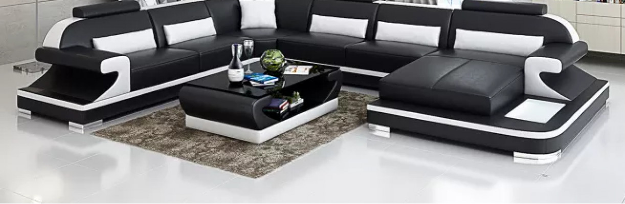 Corner sofa living area corner couch corner unit sofa L-shaped leather sofa couch upholstery