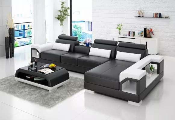 Design corner couch leather suite, living room sofa, upholstery couches, sofas, leather couch.
