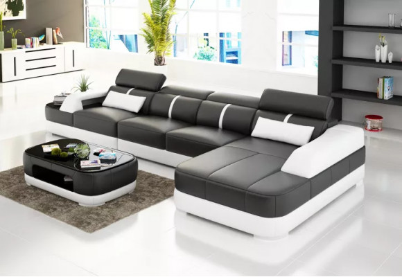 Design leather suite living room corner couch leather couch sofa upholstery couches sofas