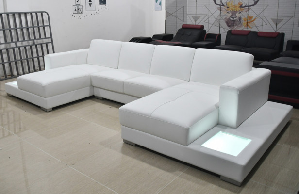 Leather sofa, Modern upholstery leather design corner sofa couch fabric living room landscape