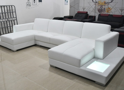 Leather sofa, Modern upholstery leather design corner sofa couch fabric living room landscape