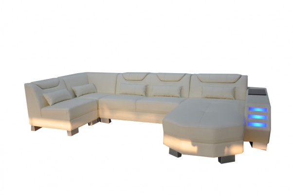 Designer sofa with USB corner leather corner sofa cushion room leather seat cushion new
