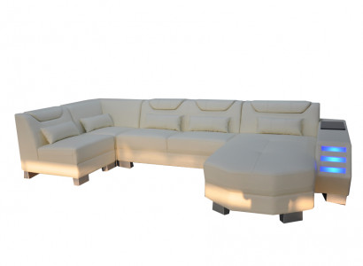 Designer sofa with USB corner leather corner sofa cushion room leather seat cushion new