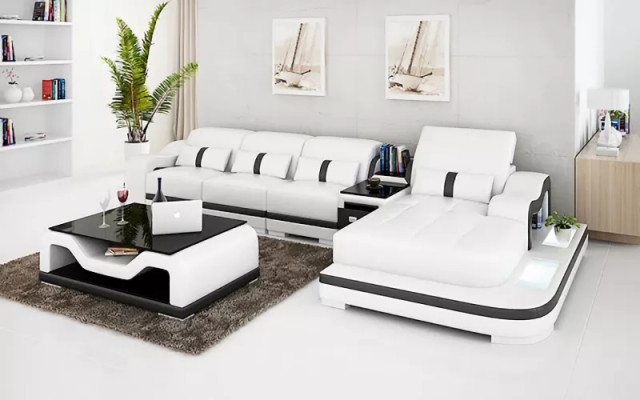 Upholstered corner sofa corner sofa living landscape leather sofa designer sofa corner sofa L-shape