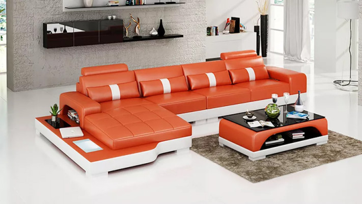Corner sofa L-shape corner sofa leather sofa designer sofa upholstered corner sofa living area