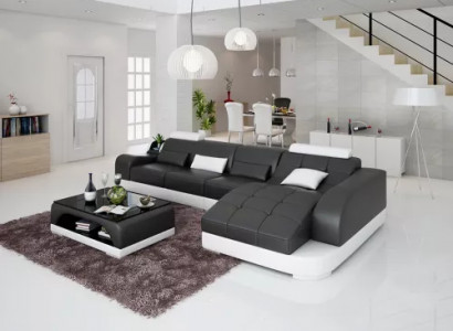 Corner sofa L-shape modern sofa leather corner sofa upholstered living landscape