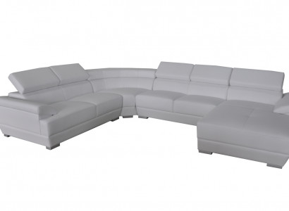 Living couch leather sofa landscape seating upholstery set corner sofas suites new