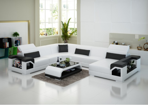 Leather sofa couch living landscape corner sofa corner suite design modern sofa G8014 new