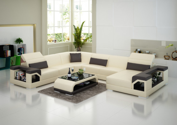 Leather sofa couch living landscape corner sofa corner suite design modern sofa G8014 new