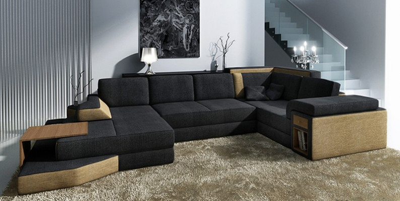 Luxurious U-shaped corner sofa for living room Discover a great design