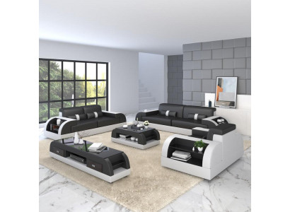 Sofa set 3+2+1 couch upholstery textile seat upholstery set leather design sofas
