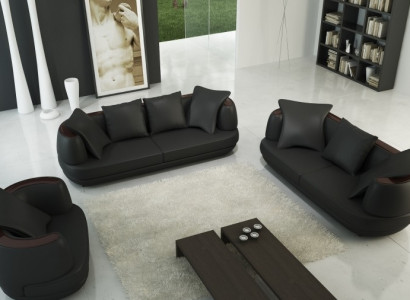 Sofa set with USB Couch Upholstery Leather Sofa 3+2+1 Classic Couches Seat NEW