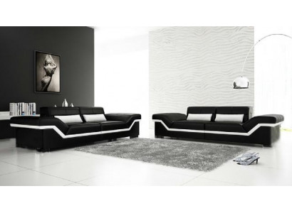 Leather sofa USB Sofa 3+3 seater design sofa upholstery leather suite couch