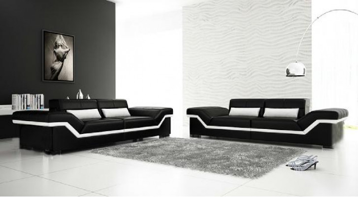 LEATHER SOFA 3+3 SOFA + USB UPHOLSTERY LEATHER SUITE SOFA SET Custom-made