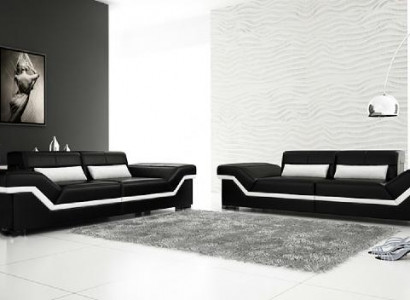 LEATHER SOFA 3+3 SOFA + USB UPHOLSTERY LEATHER SUITE SOFA SET Custom-made