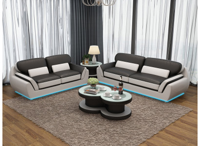 Leather sofa with USB sofa set new 3+2 seater set design modern sofa G8038C