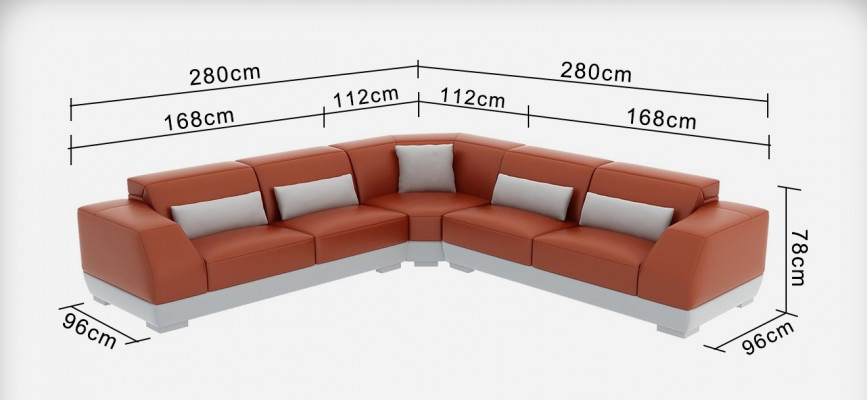 Leather sofa with USB living area corner sofa corner set design modern sofa G8024B