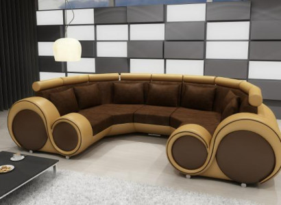 Corner sofa living landscape U-shape textile big XXL corner sofa fabric textile sofa couch new