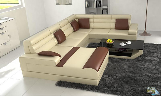 Sectional corner sofa XXL big couch upholstery suite corner sofas U-shaped sofas