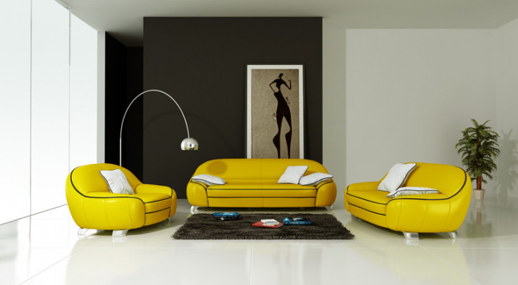 Leather sofa couch sofa set 3+2+1 seater suite design modern sofa F3013